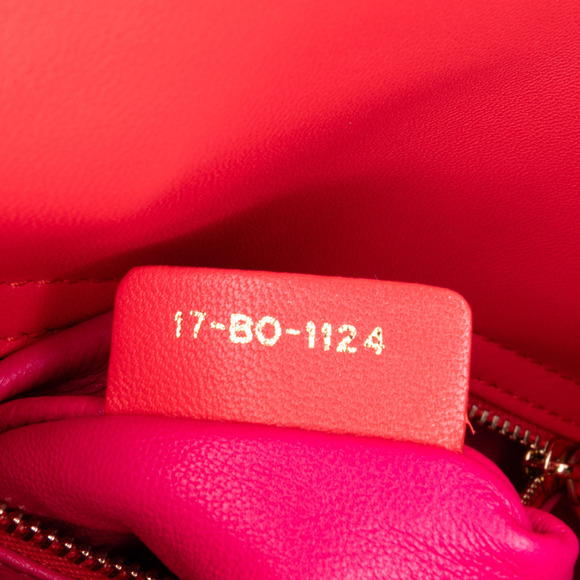 Pre-Loved Dior Mini Bicolor Lambskin Cannage Lady Dior - Picture 6 of 11